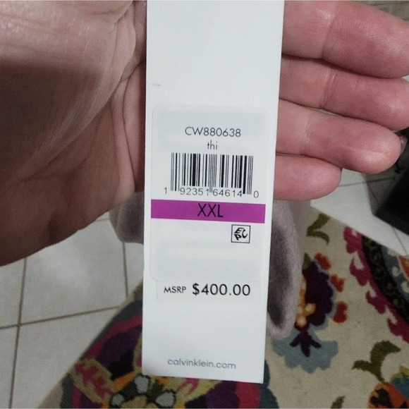 CALVIN Klein Thistle Faux Fur-Trimmed Wool Blend Belted Coat plus size XXL, XL - Picture 9 of 15